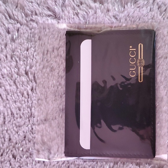 Gucci cardholder black and gold - Picture 1 of 4